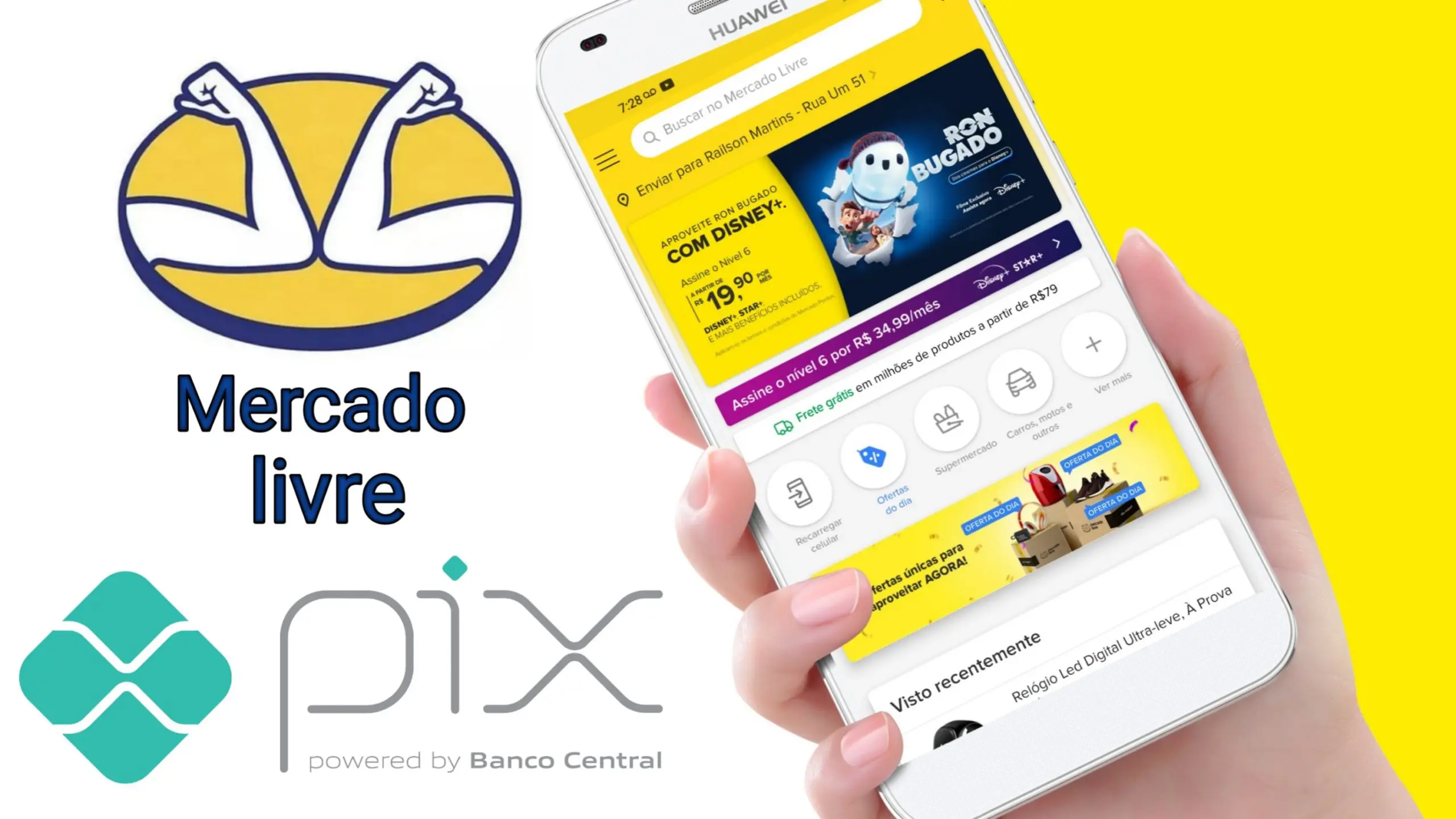 imagem como comprar com pix no mercado livre