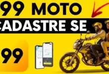 como se cadastrar na 99 moto